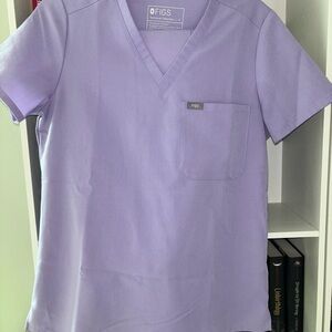 Figs Lavender Scrub Top
